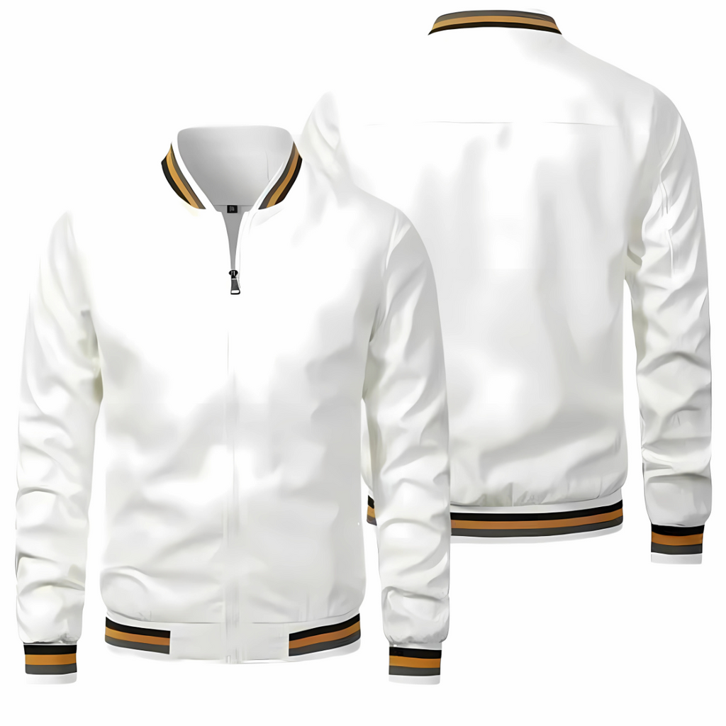 Jack - Striped Bomber Jacket