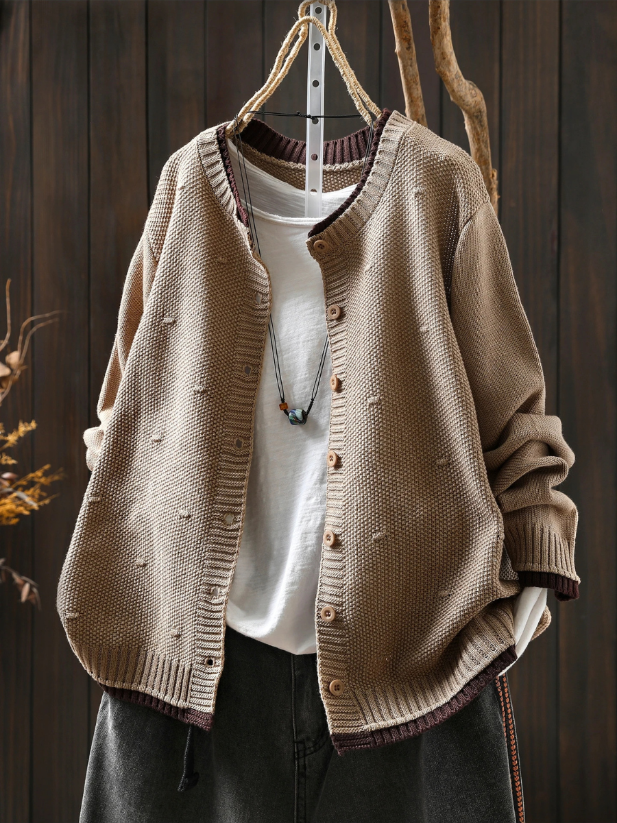 Annabelle - Textured Knit Cardigan