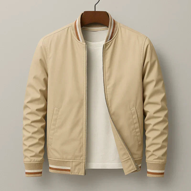 Jack - Striped Bomber Jacket