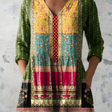 Melody | Long Blouse with V-Neck