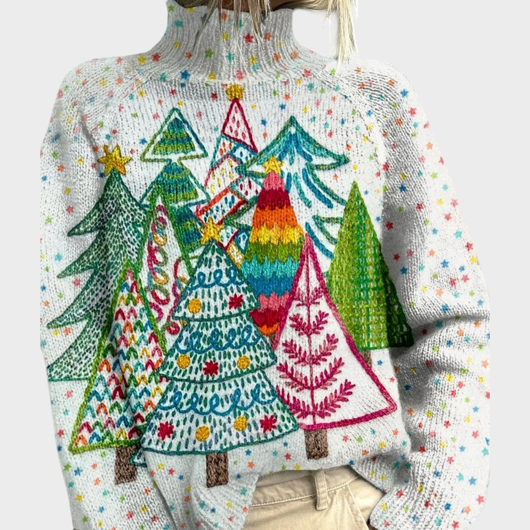 Emma - Artistic Knit Turtleneck Sweater