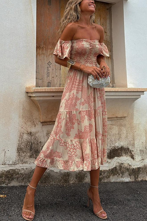 Romy - Off Shoulder Midi Dress
