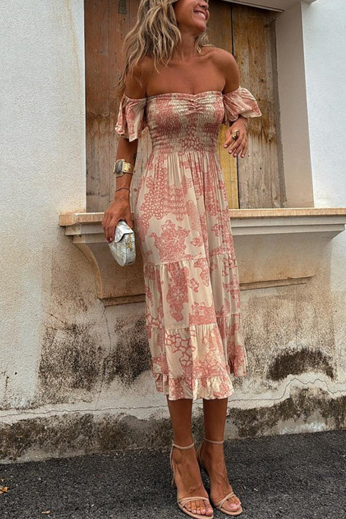 Romy - Off Shoulder Midi Dress