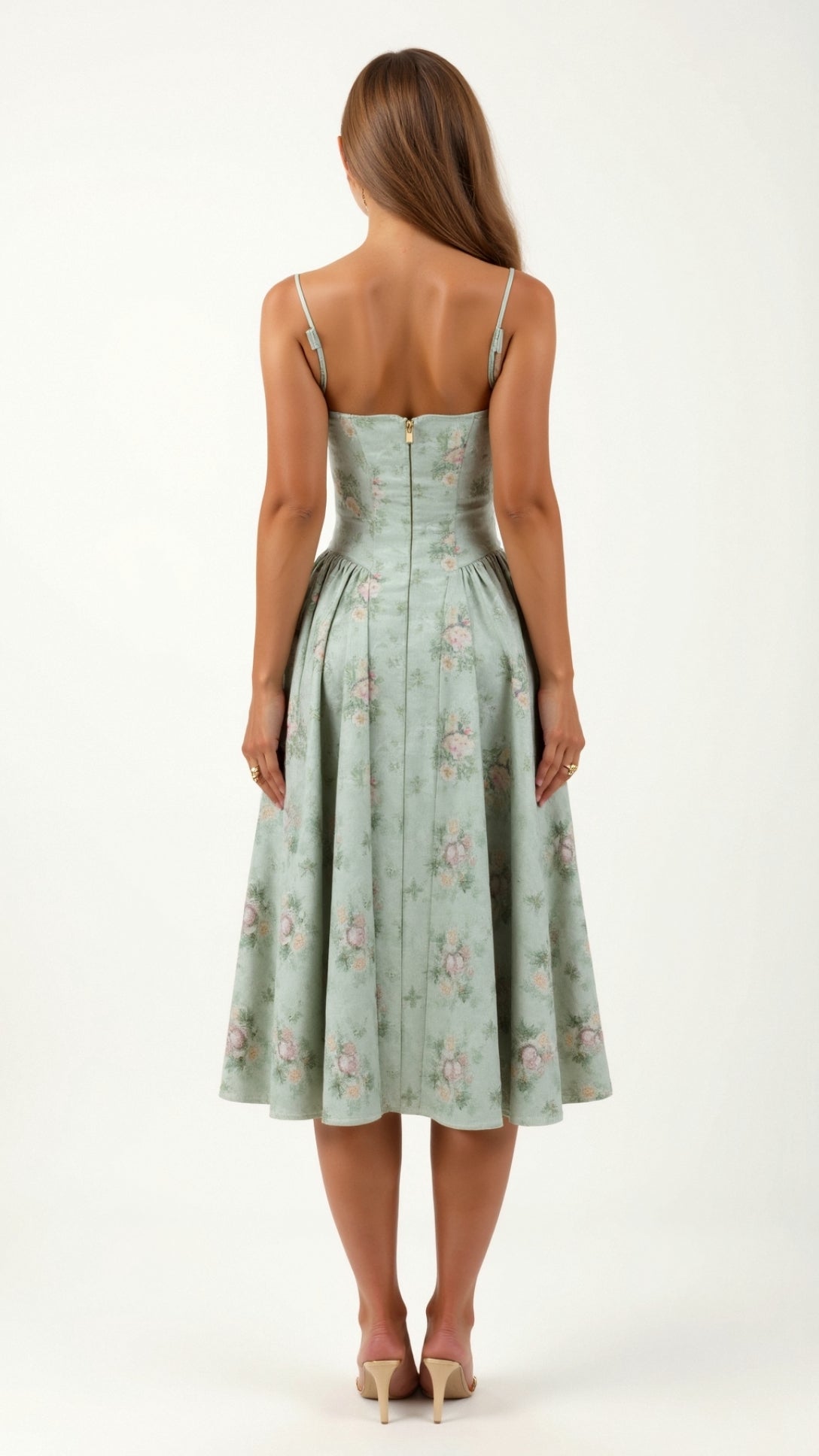 Kelsey - Structured Corset Midi Dress