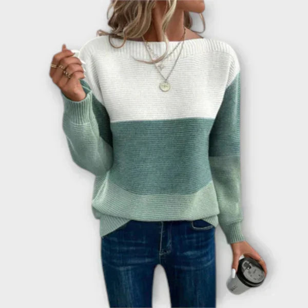 Savannah - Tricolour Patchwork Sweater