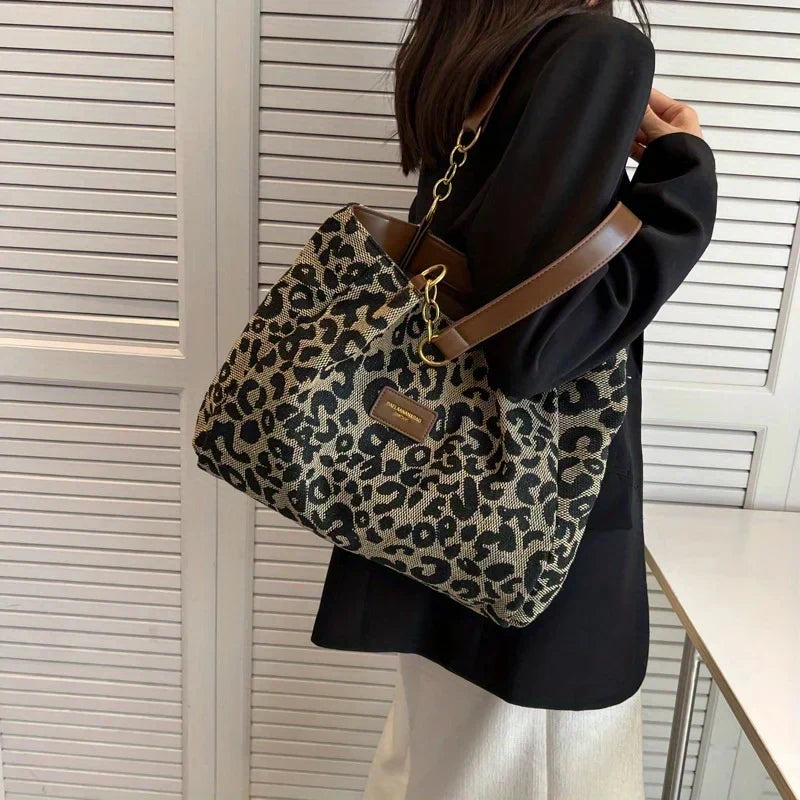 Chloe - Leopard Print Tote