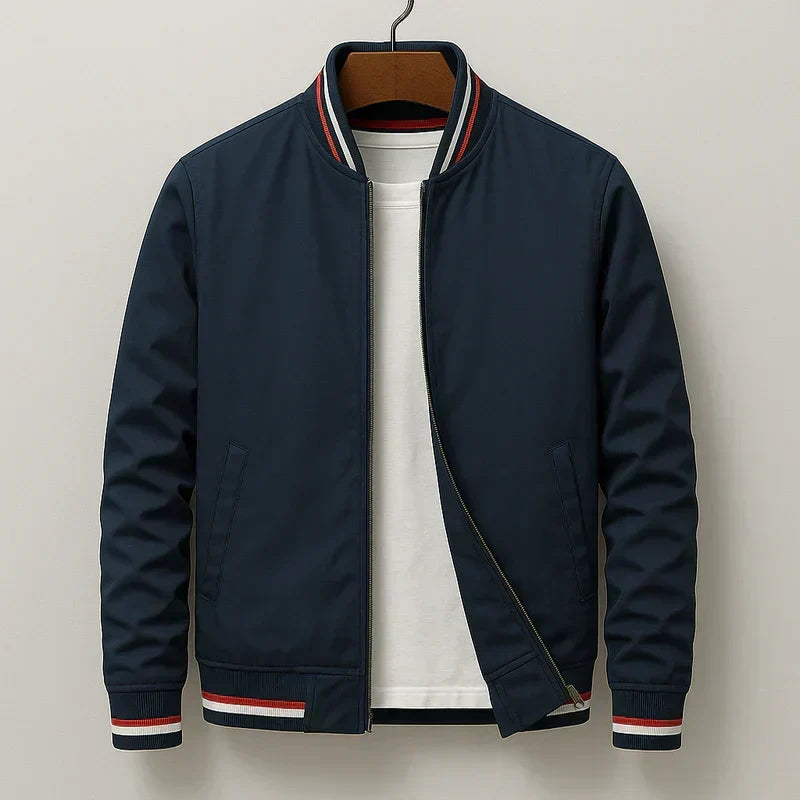 Jack - Striped Bomber Jacket