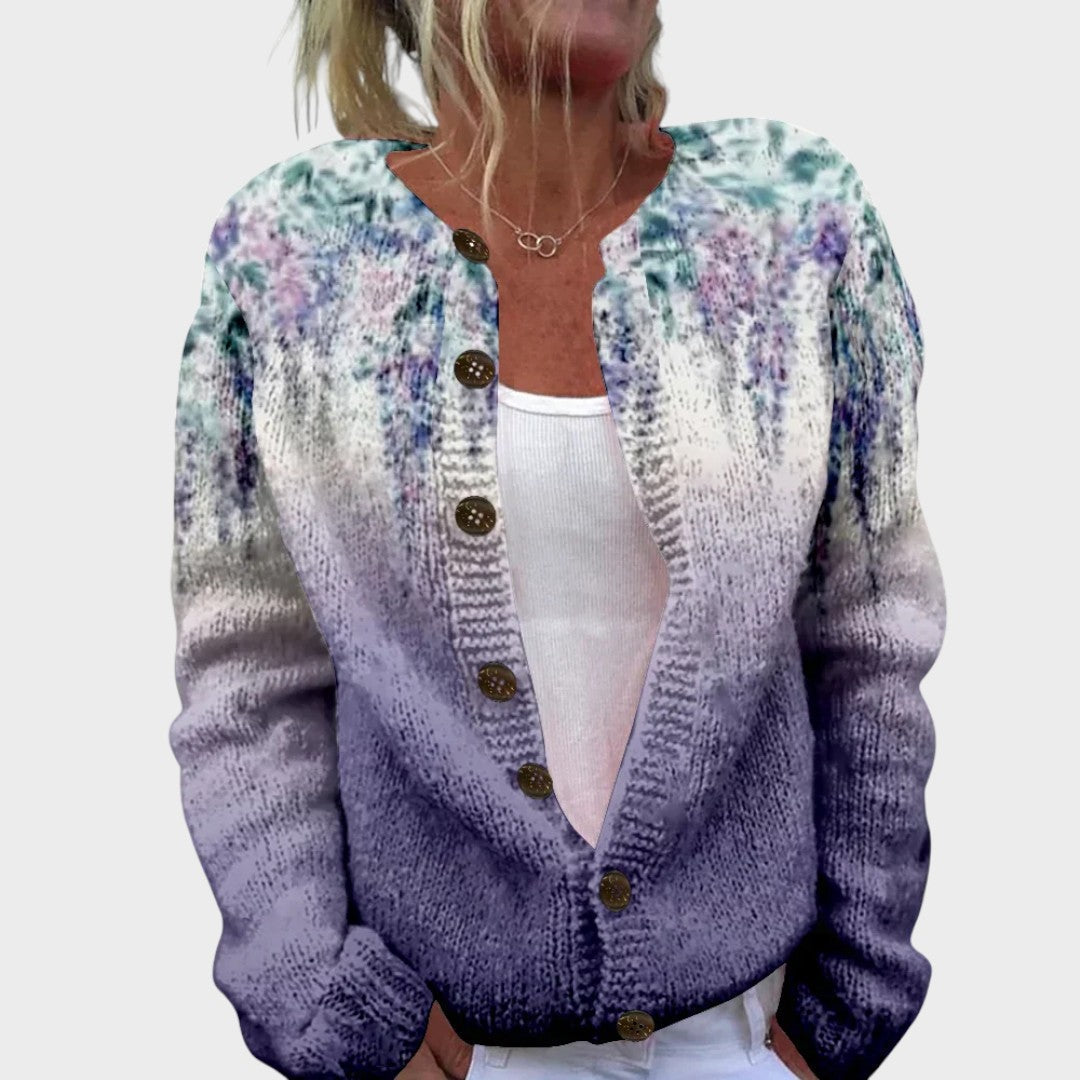 Mia - Floral Autumn Cardigan