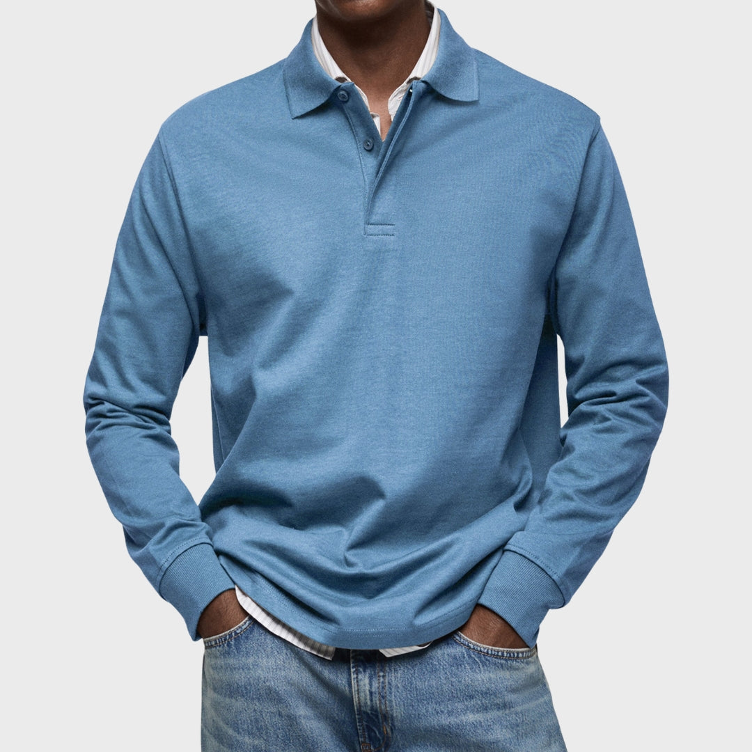 Lachlan - Luxury Long-Sleeve Polo