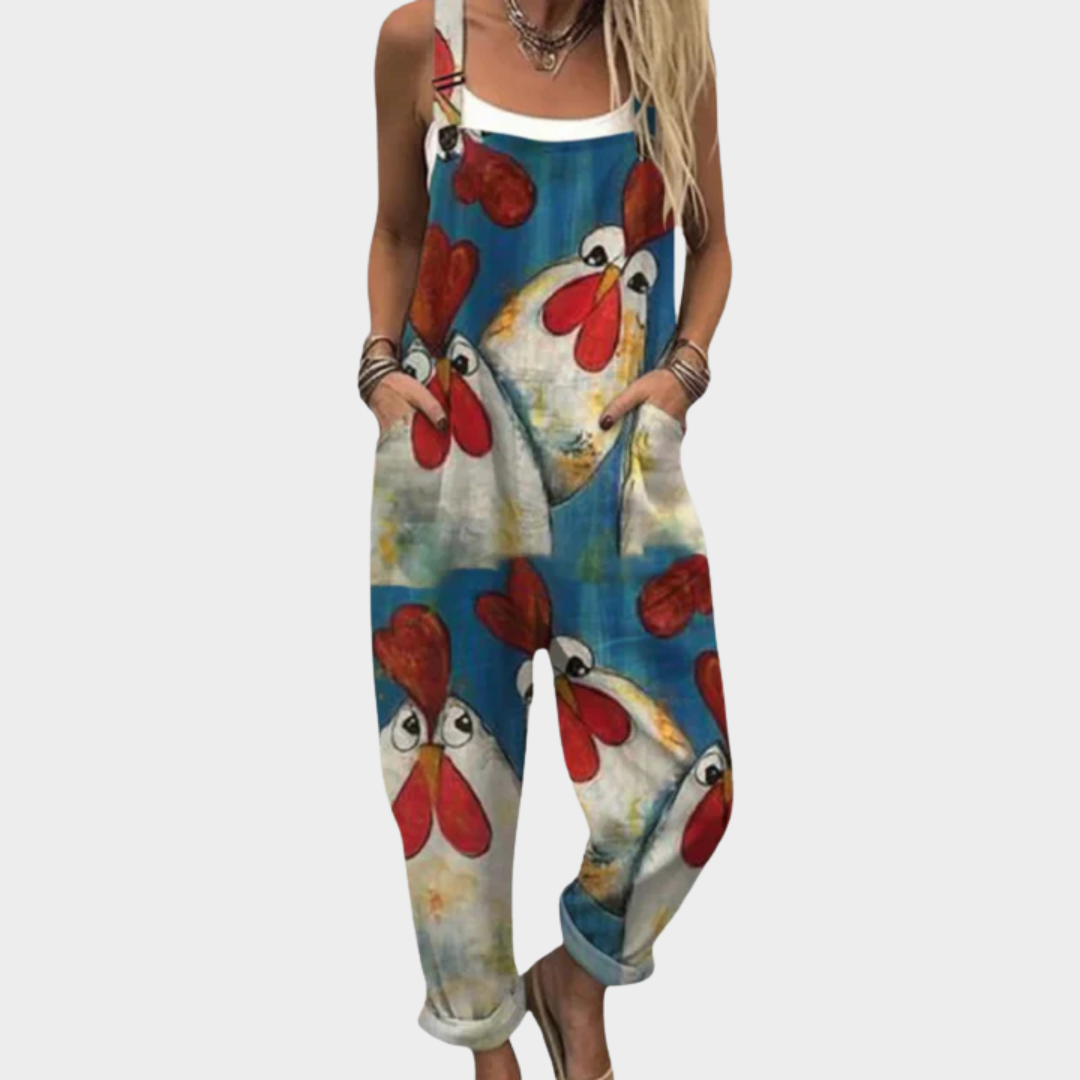 Violet - Garden Print Jumpsuit