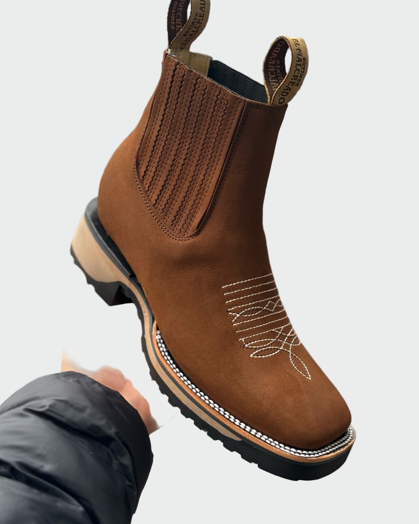 Caitlin - Faux Leather Cowboy Boots