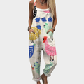 Eliza - Strappy Printed Jumpsuit