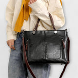 Olivia - Elegant Faux Leather Tote