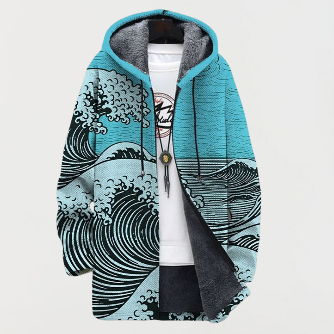 Kira - Wave Print Coat