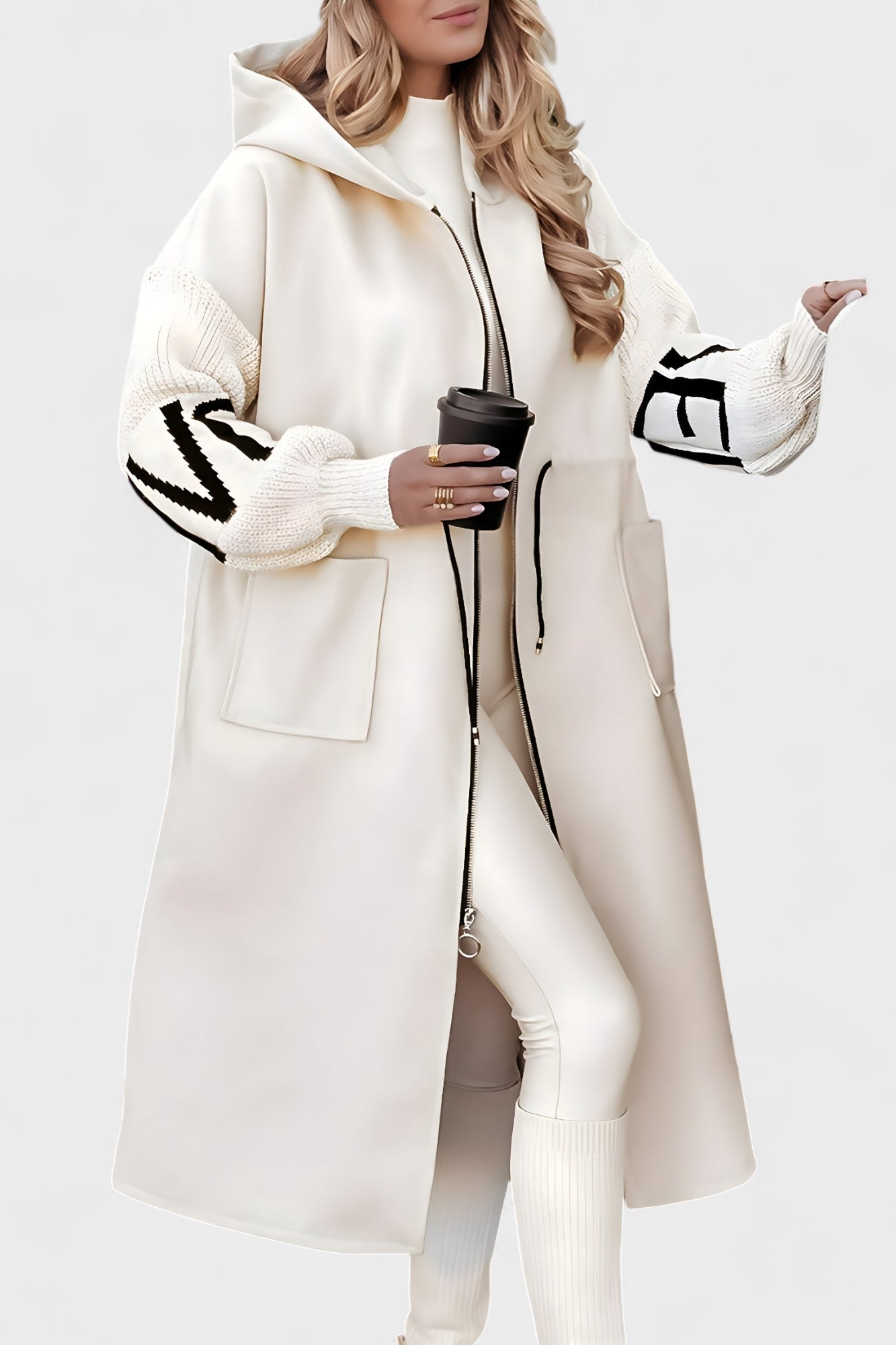 Harriet - Elegant Hooded Cardigan Coat