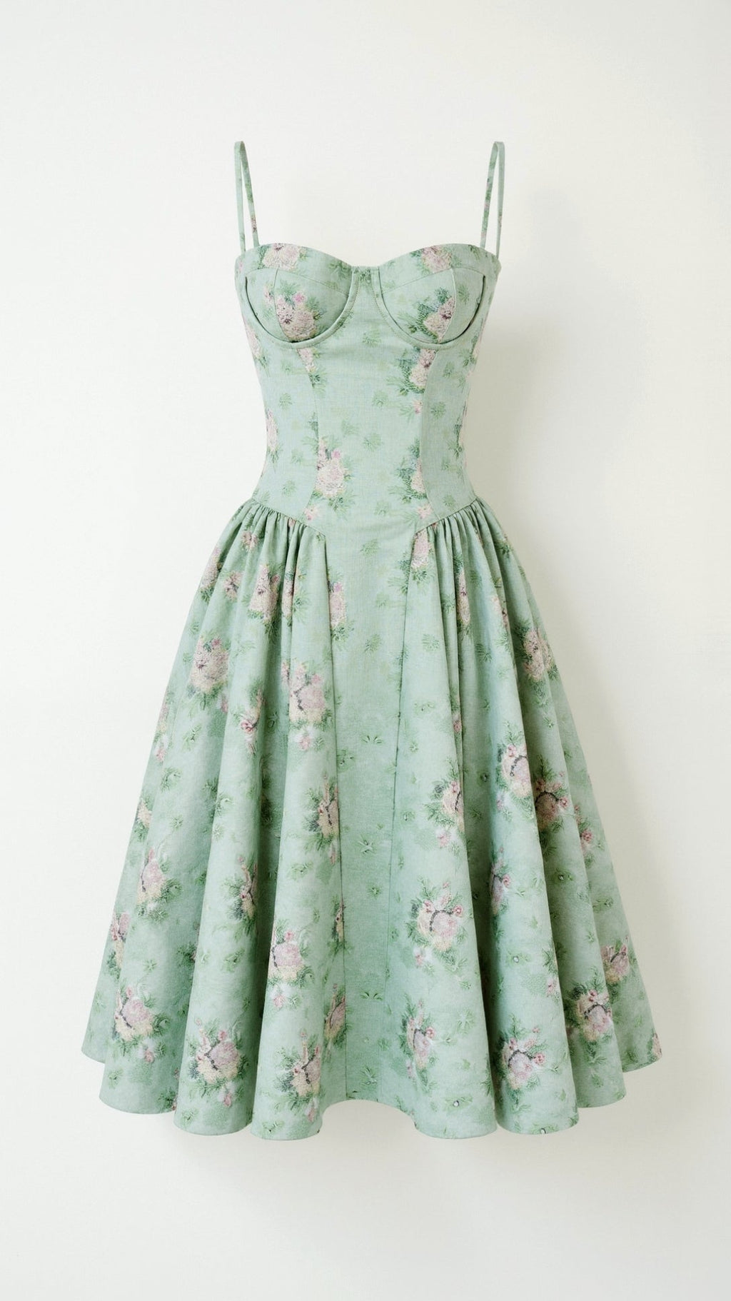 Kelsey - Structured Corset Midi Dress