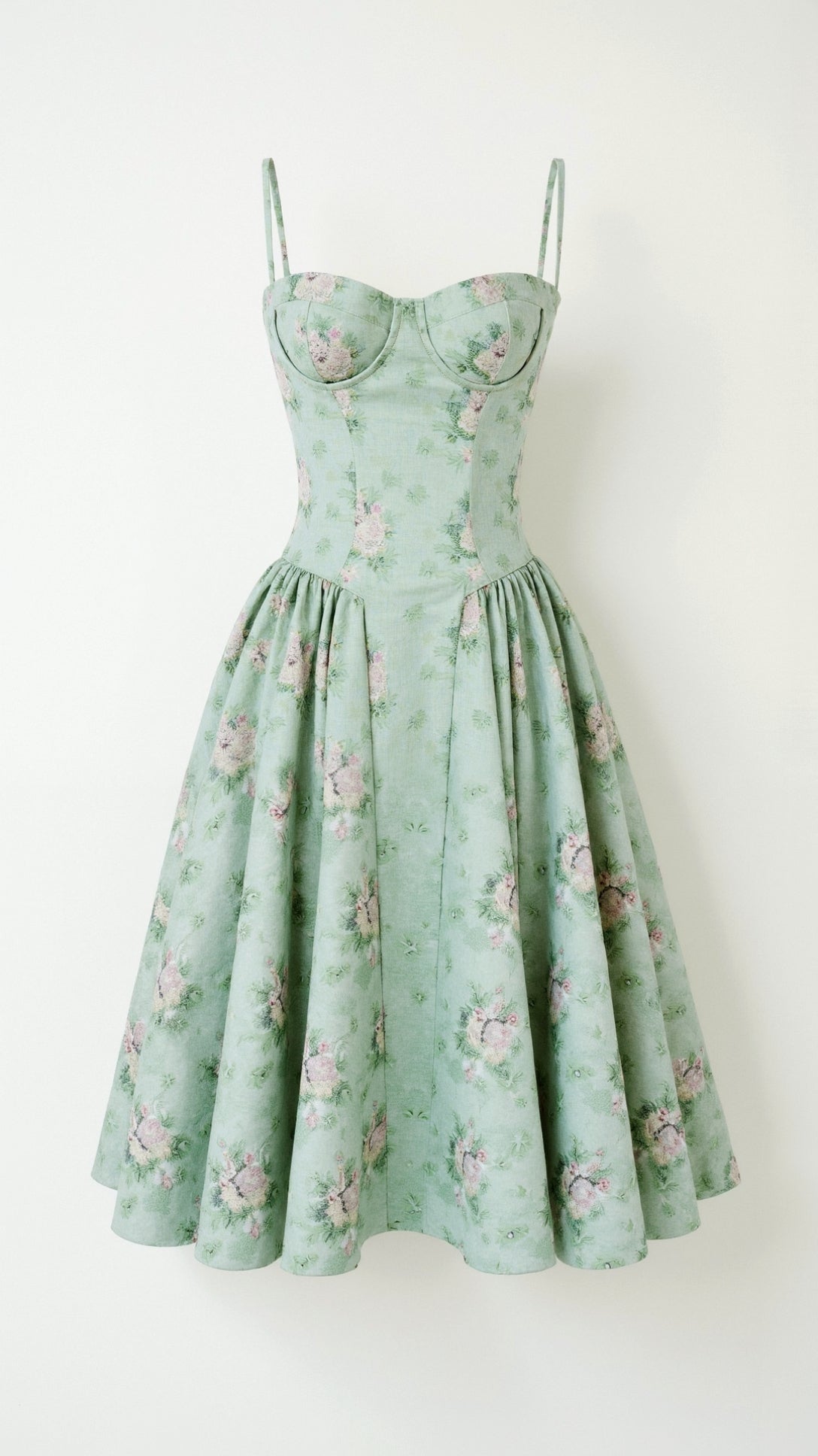Kelsey - Structured Corset Midi Dress