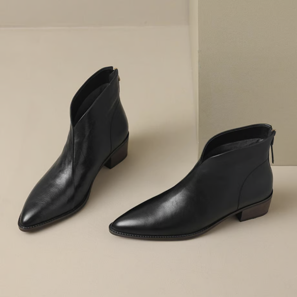 Chloe - Luxury Low-Heel Ankle Boots