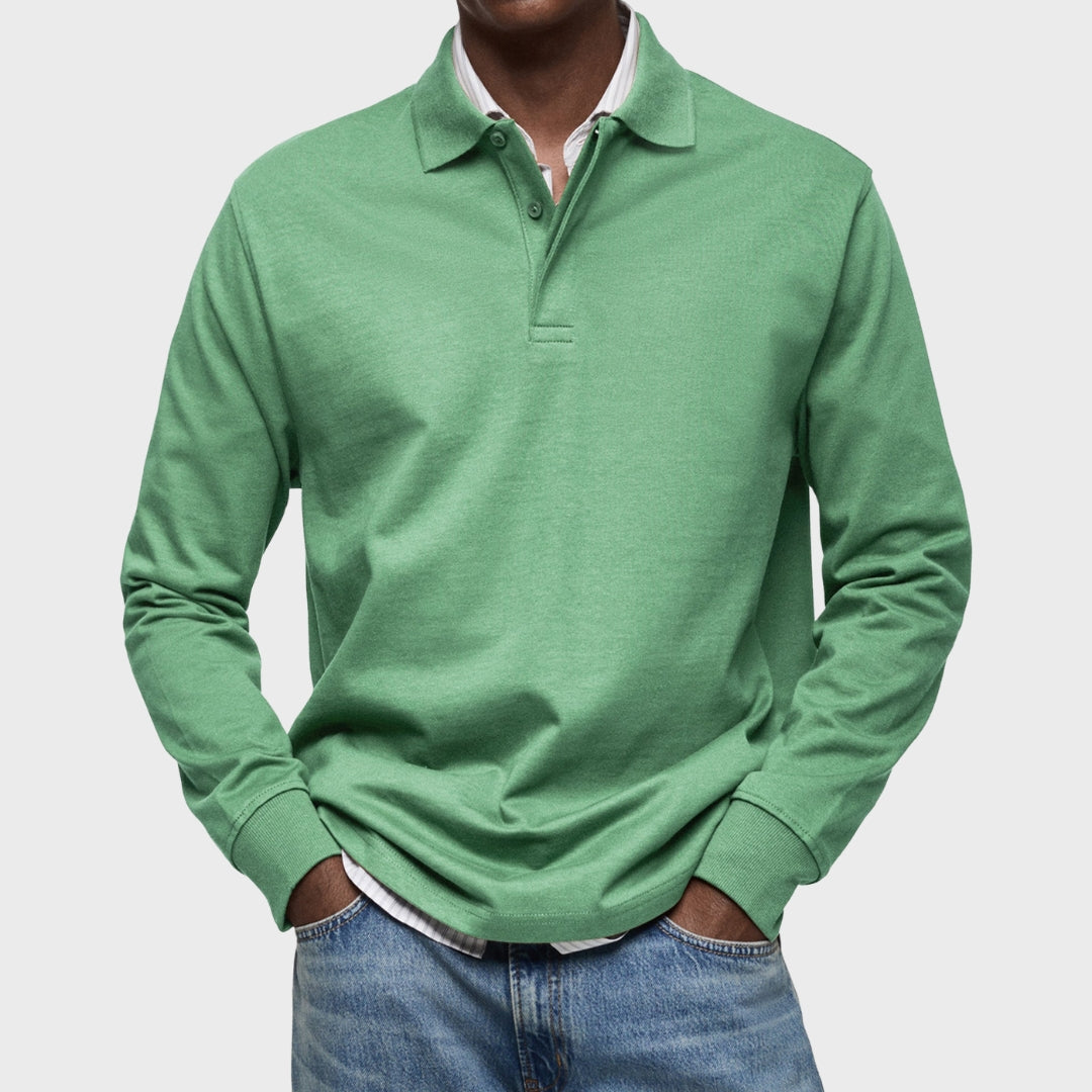 Lachlan - Luxury Long-Sleeve Polo