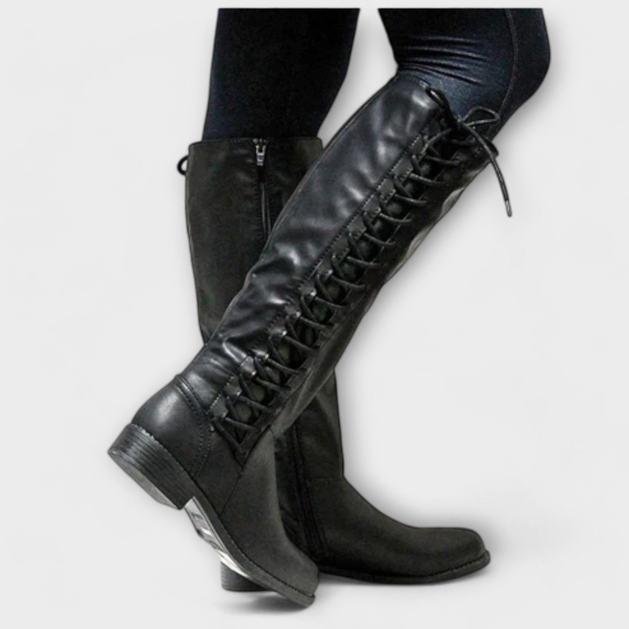 Dakota - Elegant Lace-Up Ankle Boots