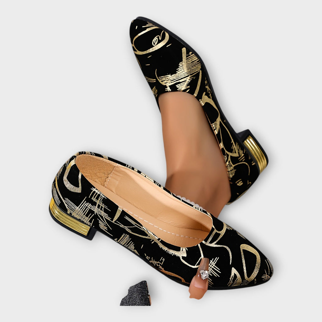 Hazel - Elegant Ballet Flats with Sophisticated Details