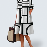 Axis - Chemise Robe avec Imprimé Géométrique