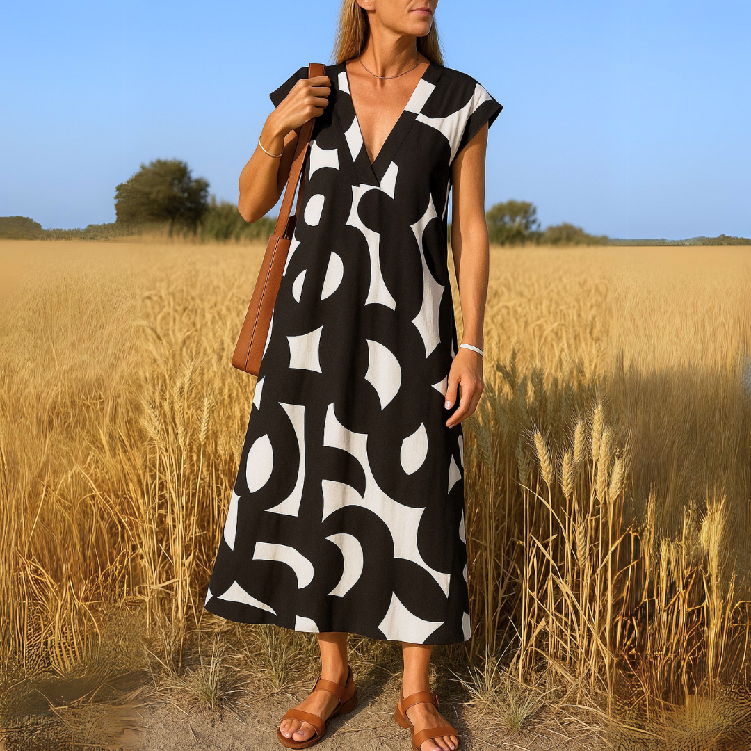 Magda - Flowing dress with V-neck