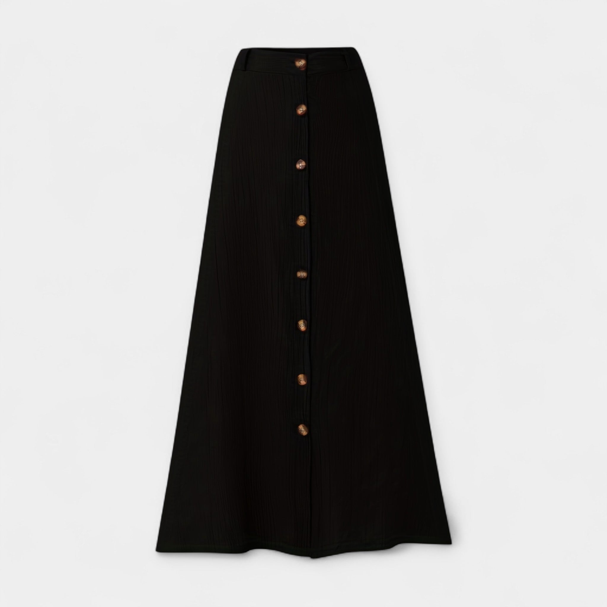 Long Semi-Sheer Skirt with Slit