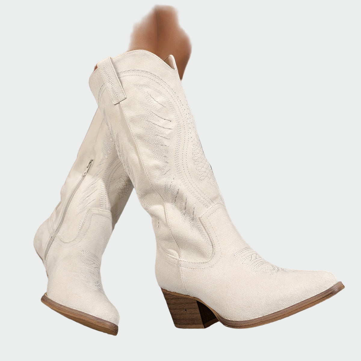 Brianna - Elegant Embroidered Western Boots