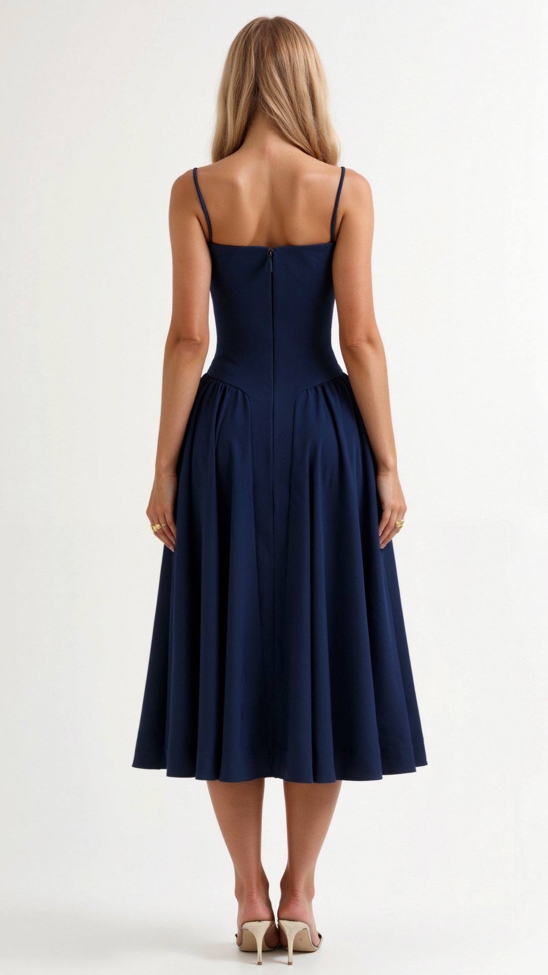 Kelsey - Structured Corset Midi Dress