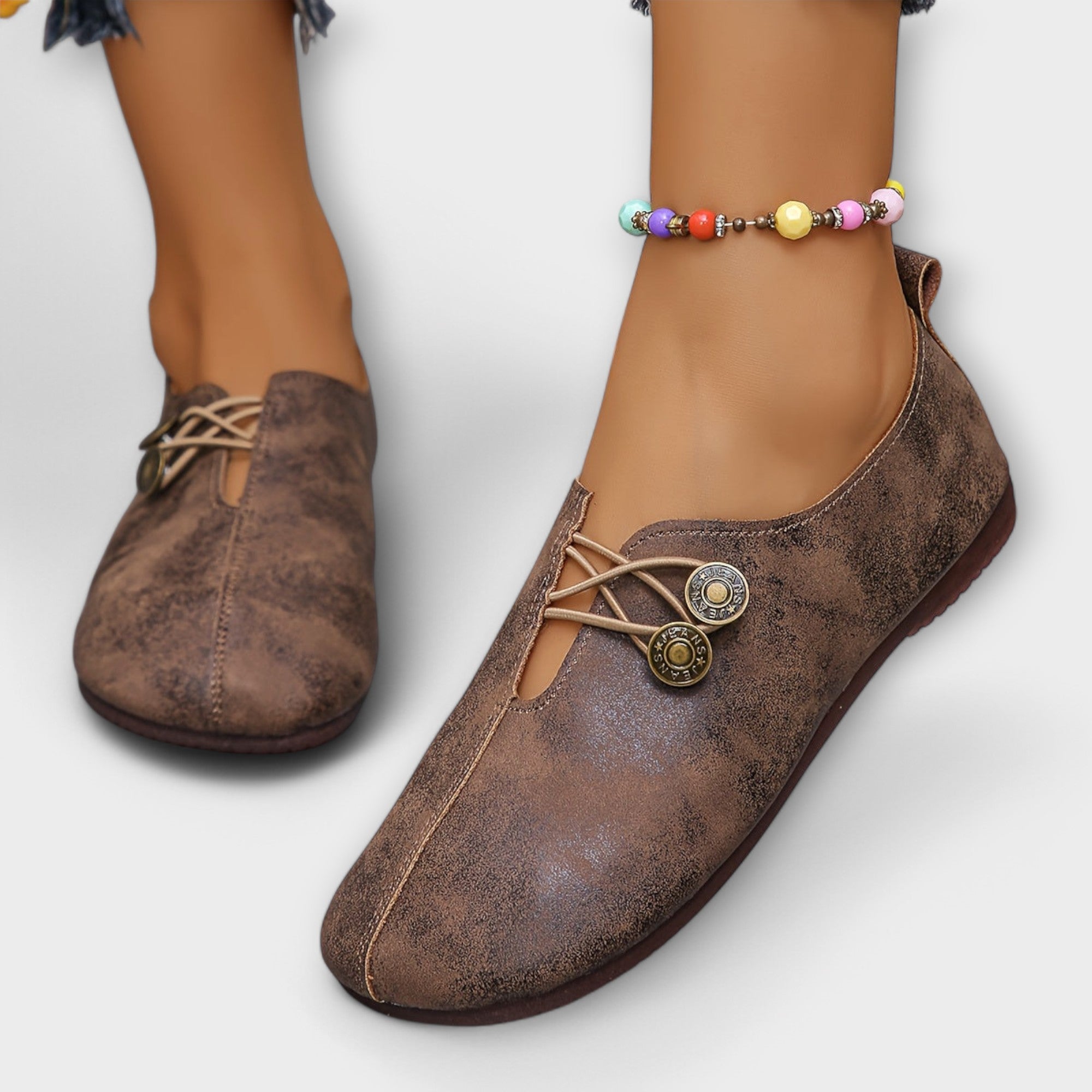 Brooke - Faux Suede Loafers