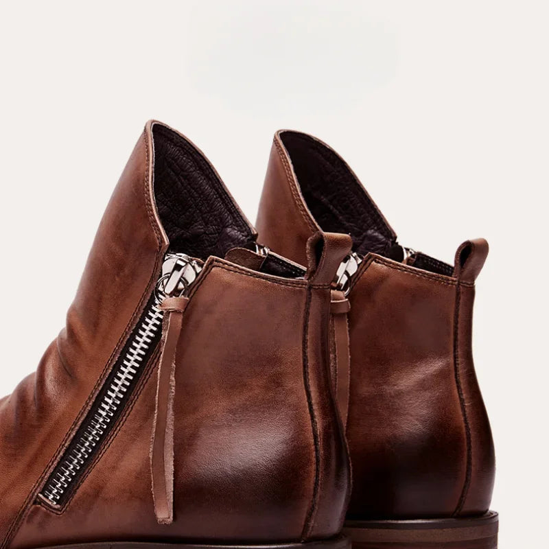 Toby - Faux Leather Chelsea Boots