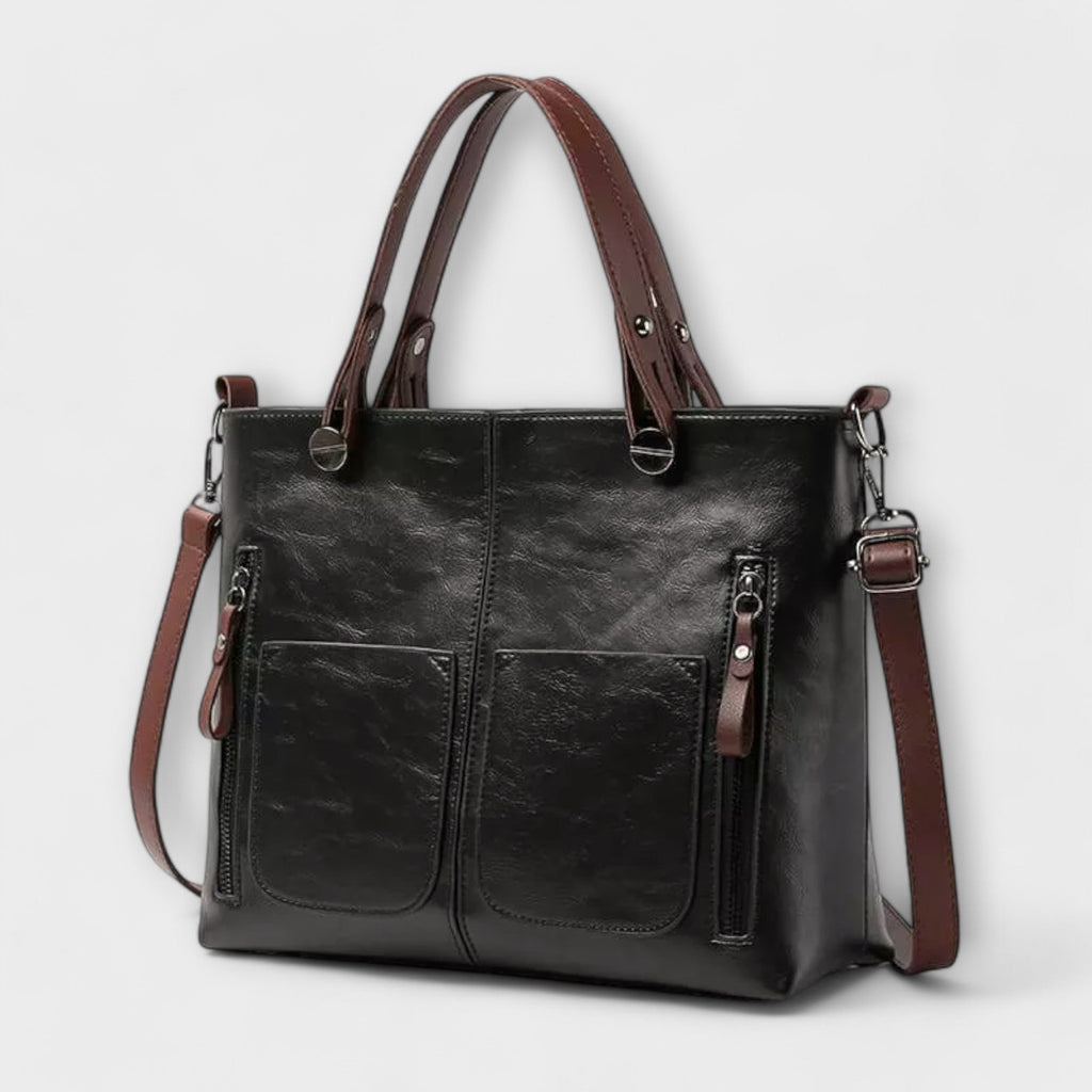 Olivia - Elegant Faux Leather Tote