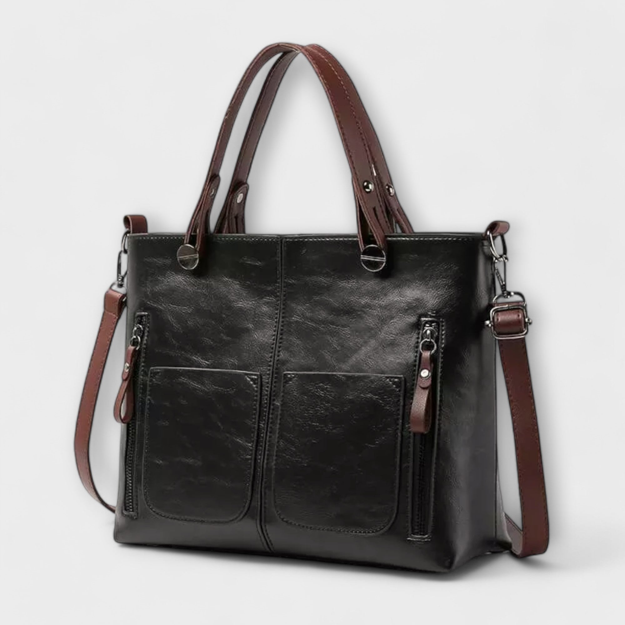 Olivia - Elegant Faux Leather Tote