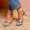 Charlotte - Colourful Knot Strap Sandals with Round Toe
