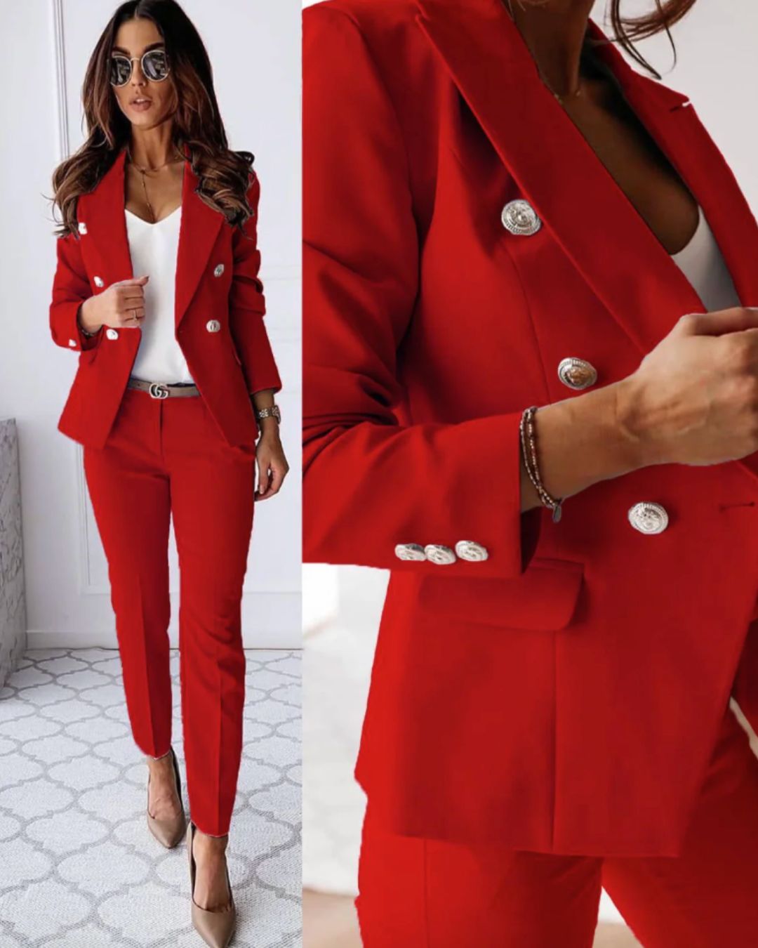 Emily - Sophisticated Double-Breasted Suit
