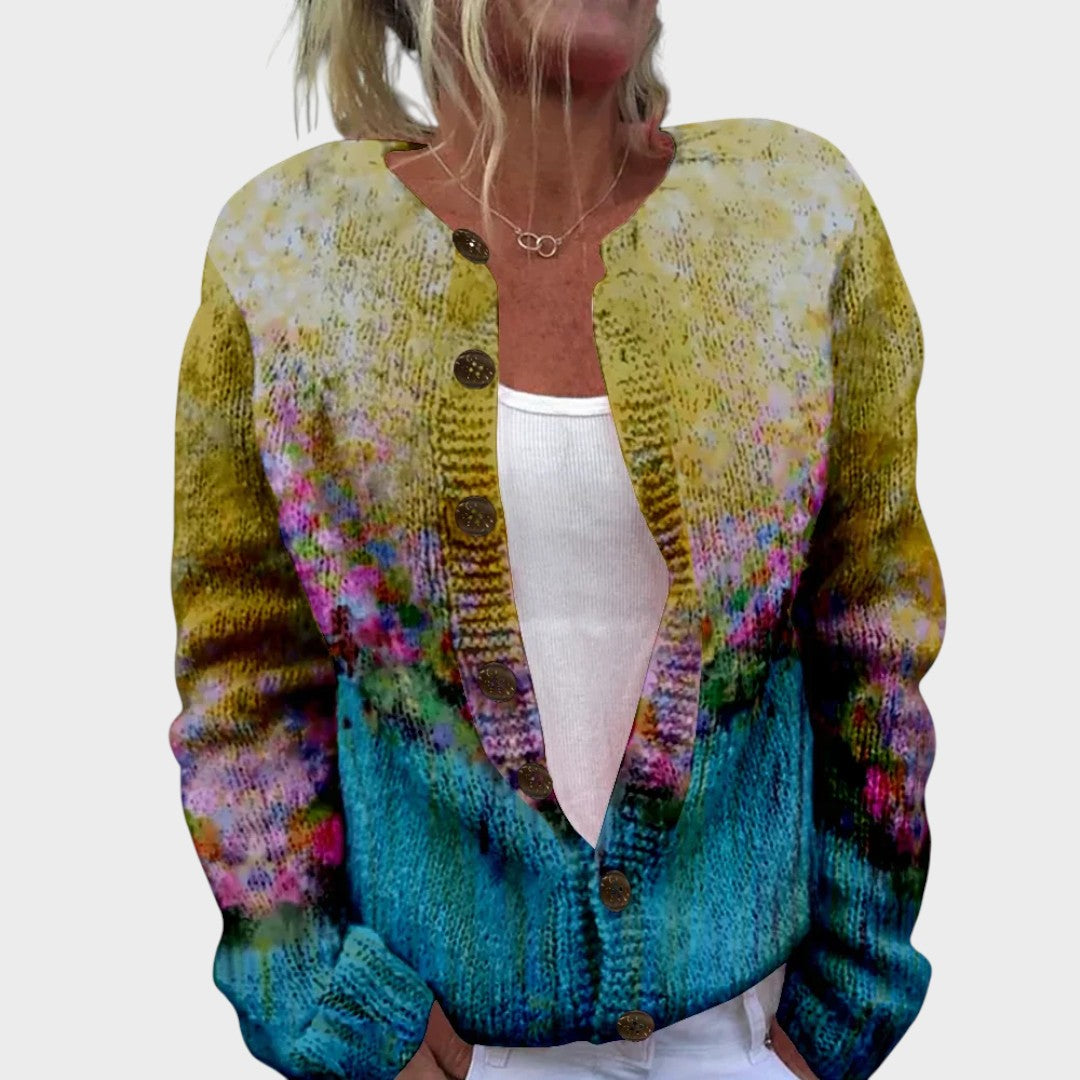 Imogen - Floral Autumn Cardigan