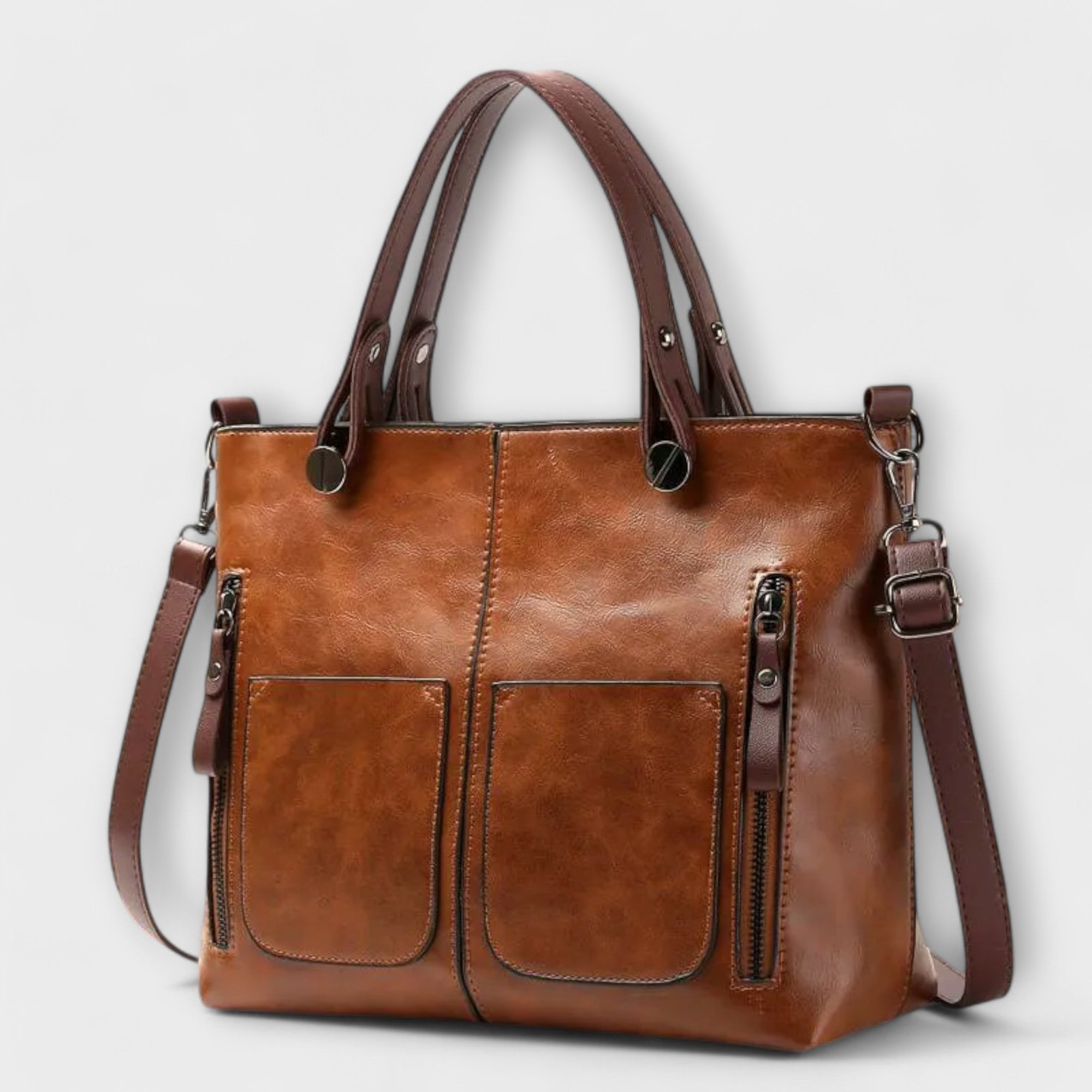 Olivia - Elegant Faux Leather Tote