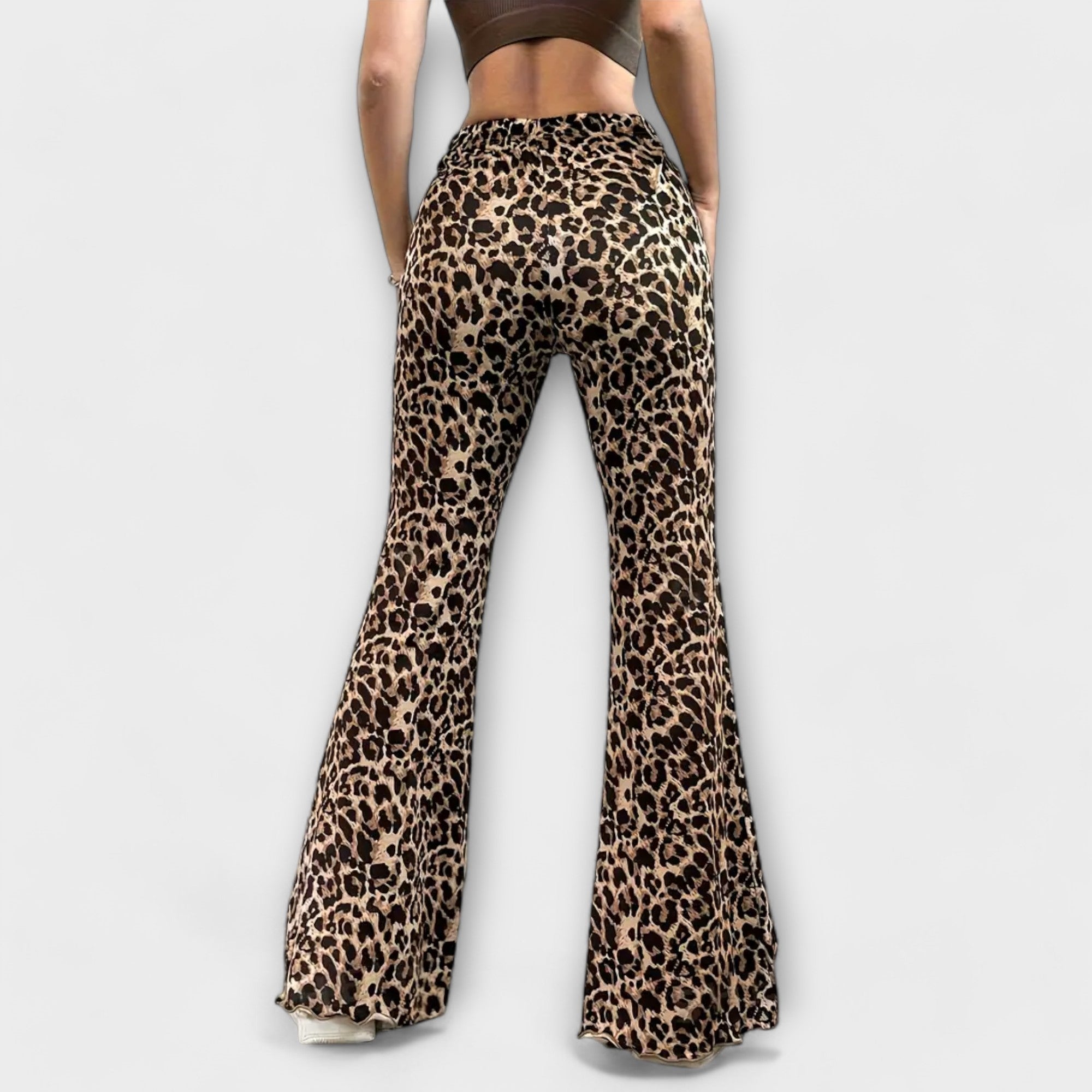 Freya - Leopard Bootcut Pants