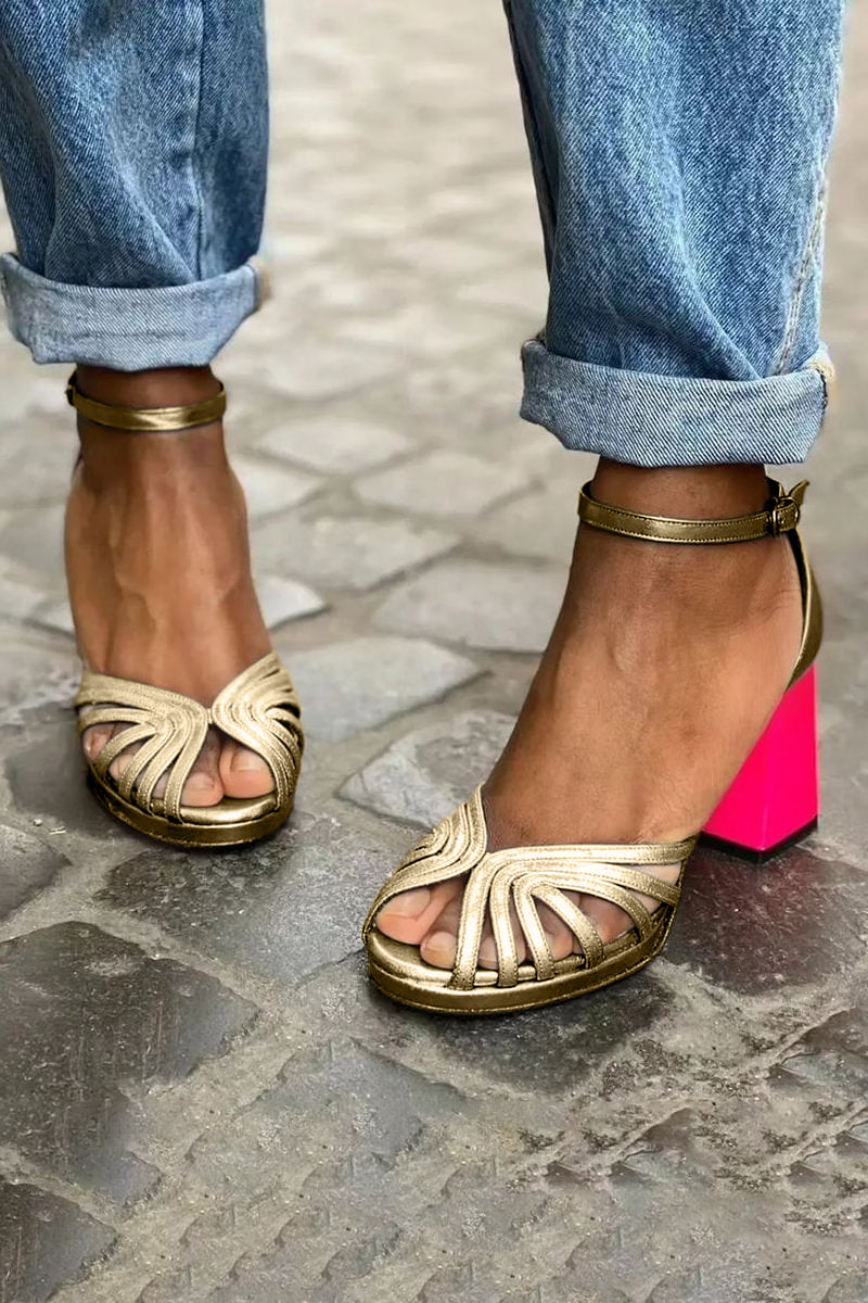 Mia - Classic Open-Toe Ankle Strap Sandals