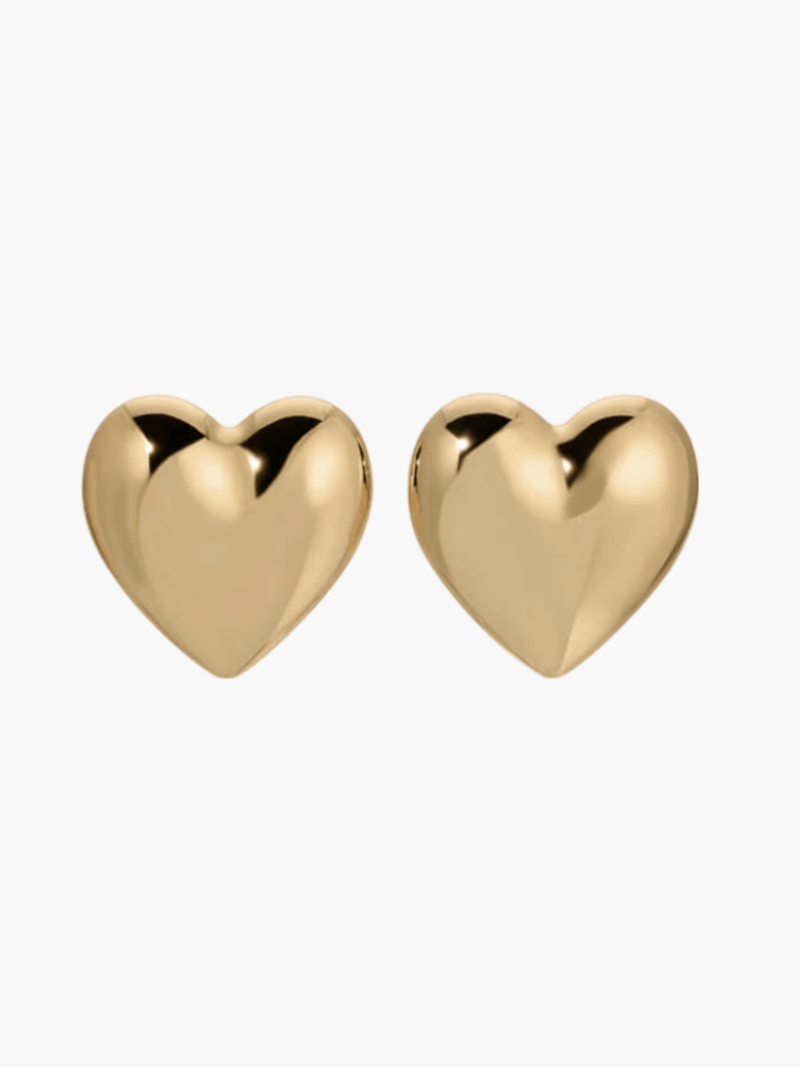 Scarlett - Heart Hoop Earrings