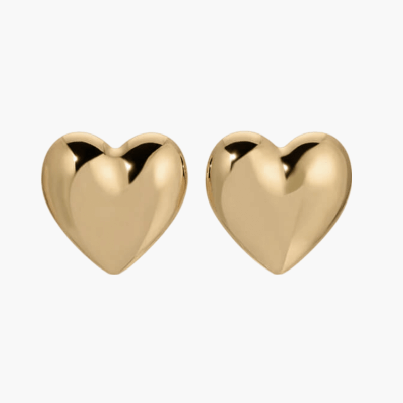 Scarlett - Heart Hoop Earrings