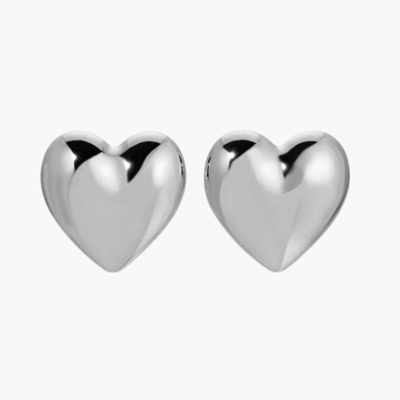 Scarlett - Heart Hoop Earrings