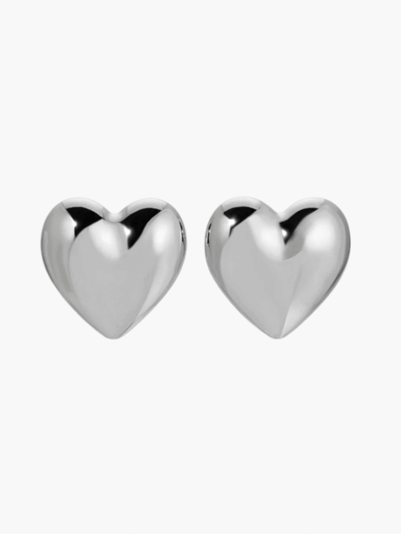 Scarlett - Heart Hoop Earrings