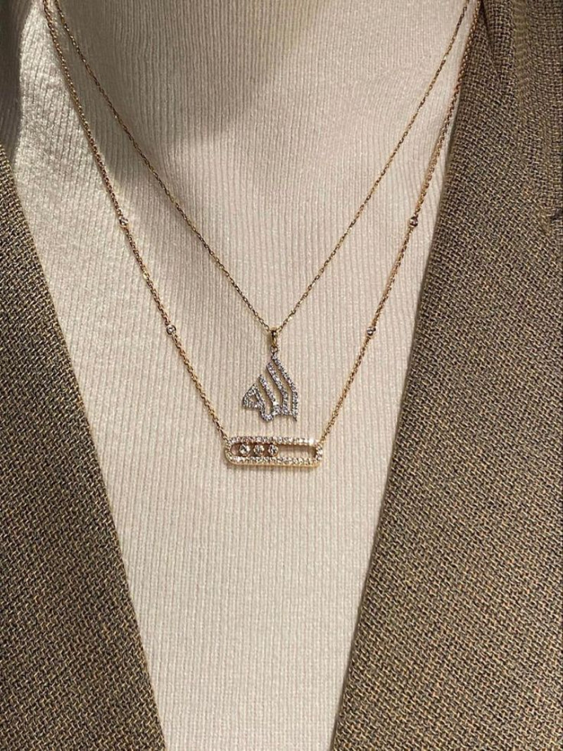 Olivia - Floating Stone Necklace