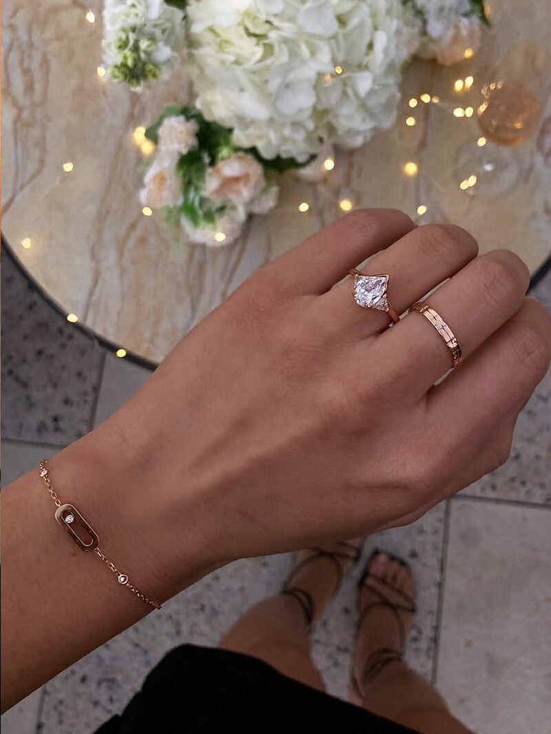 Audrey - Floating Stone Bracelet