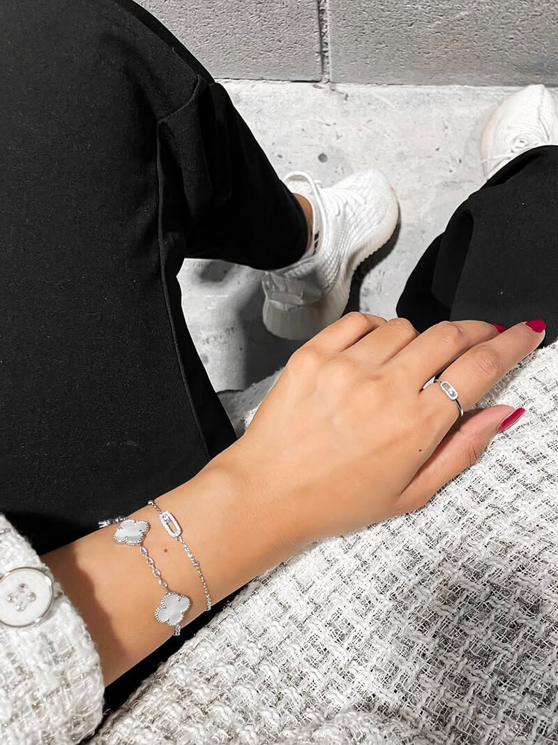 Audrey - Floating Stone Bracelet