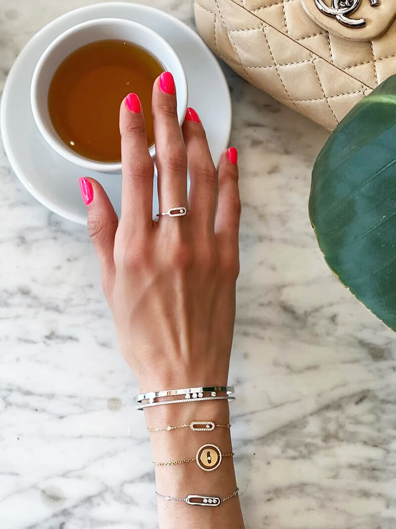 Audrey - Floating Stone Bracelet