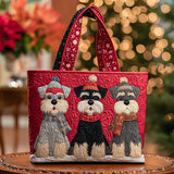 Pauline - Tote Bag with Three Schnauzer Designs