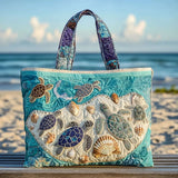 Sonya - Canvas Bag with Turtle Print